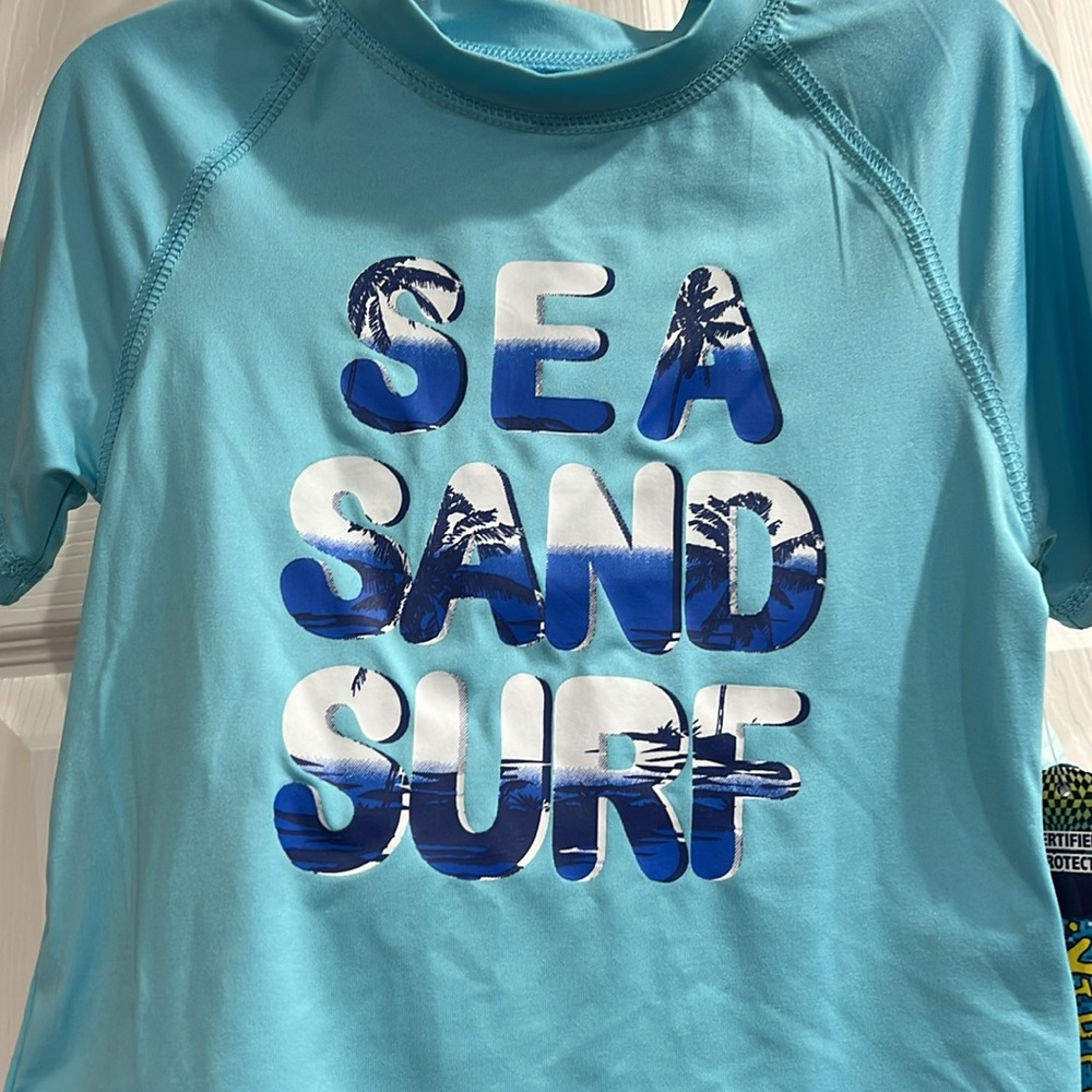 Boys Rash Guard and Swim Trunks - Picture 2 of 6